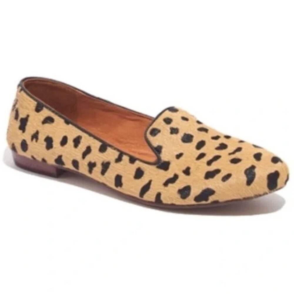 Madewell Teddy Loafers Cheetah Print Women's Calf Hair Truffle 5.5 $148